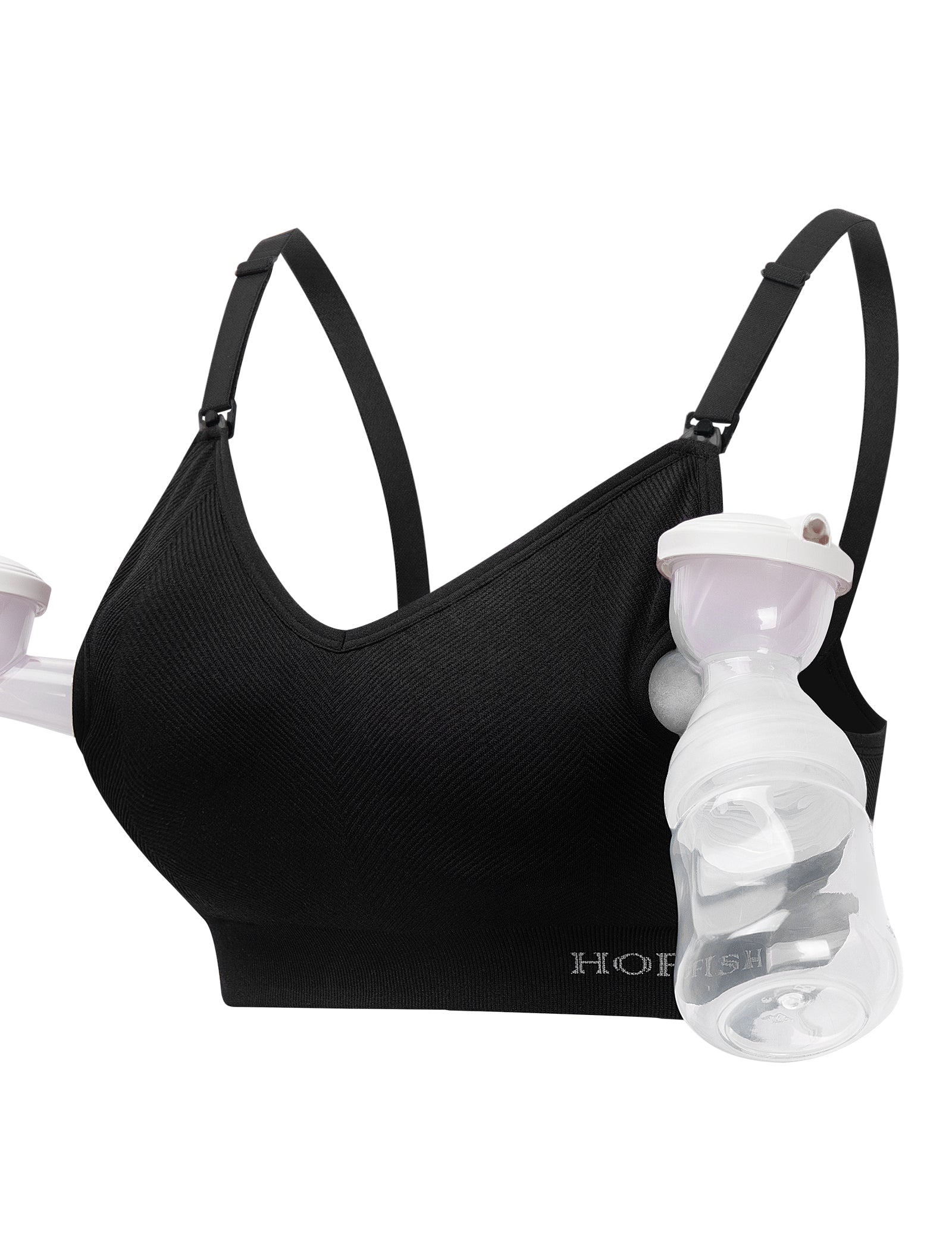 Medium, Black) - Hands Free Pumping Bra, Momcozy Adjustable Breast