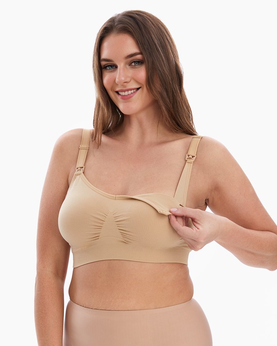 HOFISH Nursing Bras for Breastfeeding, Wirefree Seamless Maternity  Pregnancy Bra for Women Full Coverage : : Clothing, Shoes &  Accessories