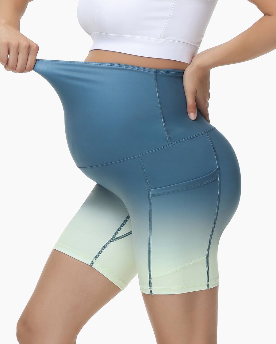 Summer Thin Breathable Seamless Nylon Maternity Half Pants Yoga Short  Legging Clothes for Pregnant Women Pregnancy Shorts - AliExpress