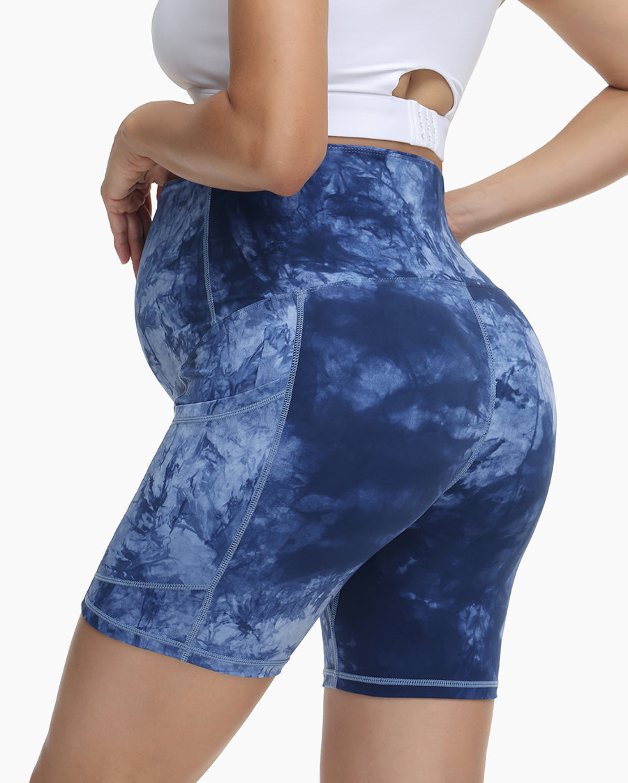 Maternity Shorts Denim Stretchy Workout Pregnancy Shorts – Glamix Maternity