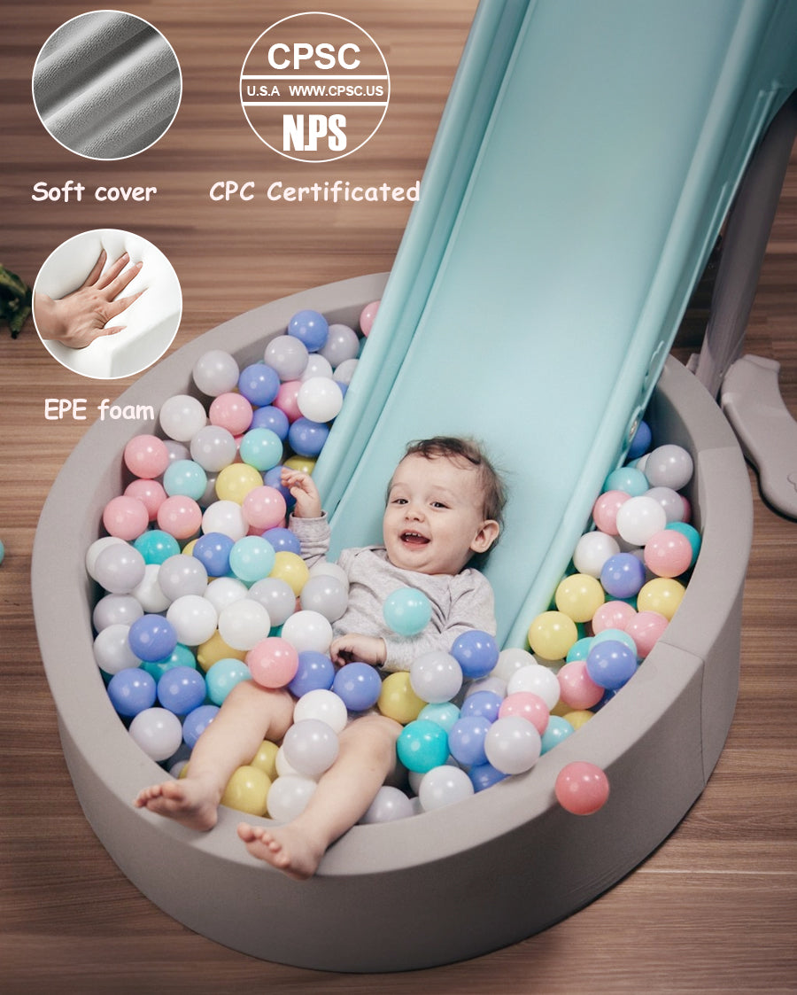 HOFISH Foam Ball Pit for Children Toddlers,Baby Playpen Pool Soft Roun